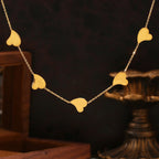 Fluid Irregular Heart Tassel Choker Necklace