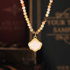 Bohemian Natural Stone Beaded Choker Necklace