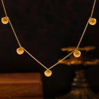 Dainty Geometric Scallop Shell Choker Necklace