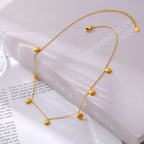 Dainty Geometric Scallop Shell Choker Necklace
