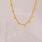 Dainty Multi Flower Charm Choker Necklace