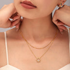 Sparkling Sunburst CZ Pendant Necklace & Bracelet Jewelry Set