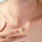 Vintage Shell Texture Starburst Cross Pendant Necklace