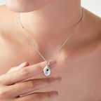 Vintage Shell Texture Starburst Cross Pendant Necklace