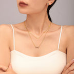 Sparkling Infinity CZ Layered Necklace & Bracelet Jewelry Set