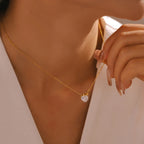 Heart CZ Layered Pendant Necklace