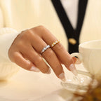 Vintage Court Single Row Eternity Band