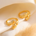 Vintage Molten Metal Irregular Open Ring