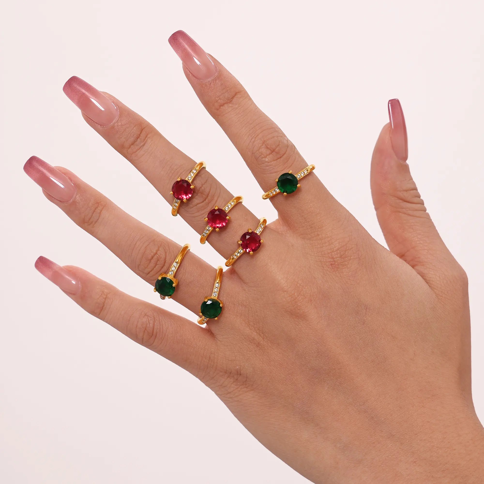 Luxury Cushion Cut Gemstone Statement Ring