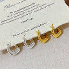 Chunky U-Shape Oval Hoop Earrings