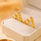 Vintage Molten Metal Irregular Open Ring