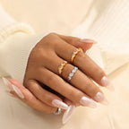 Vintage Court Single Row Eternity Band