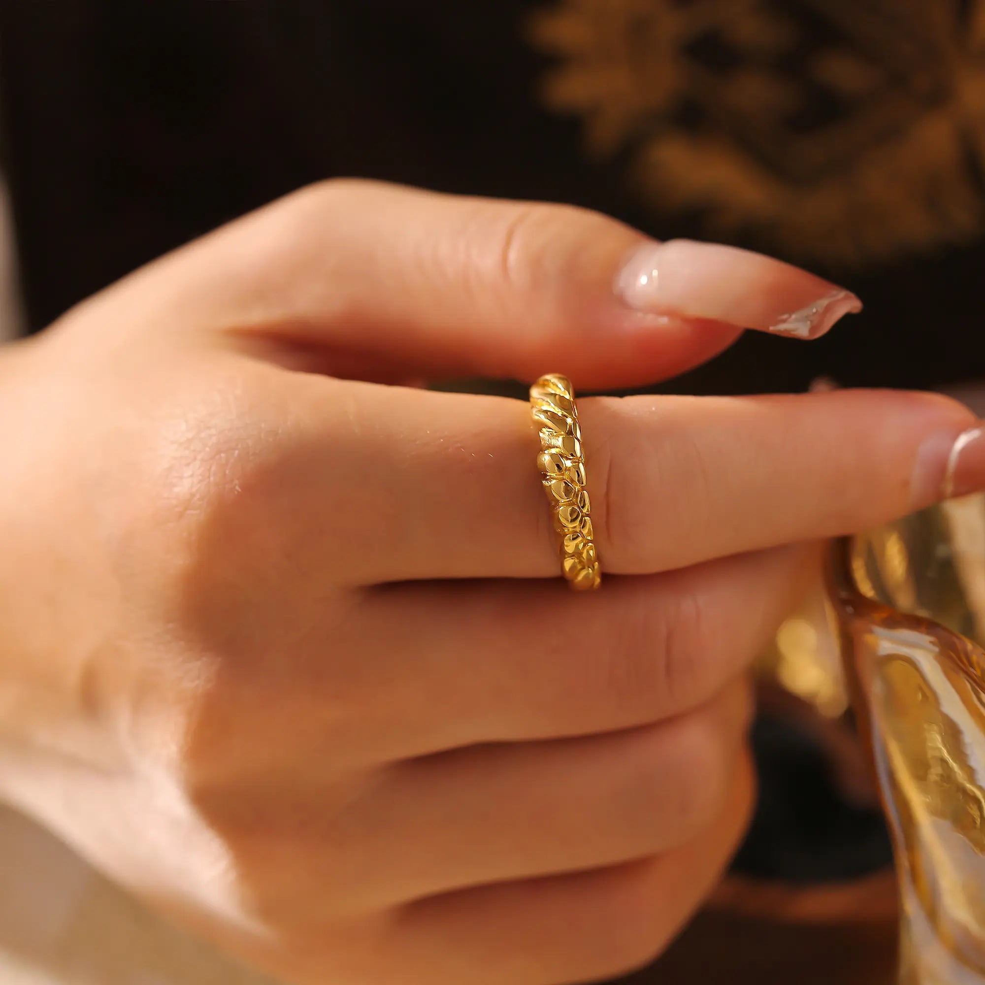 Vintage Wheat Pod Stacking Band