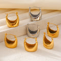 Minimalist Chunky Dome Hoop Earrings