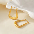 Minimalist Geometric U-Shape Hoop Earrings