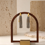 Multi-Layer Chain Fringe Hoop Earrings