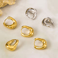 Chunky U-Shape Oval Hoop Earrings