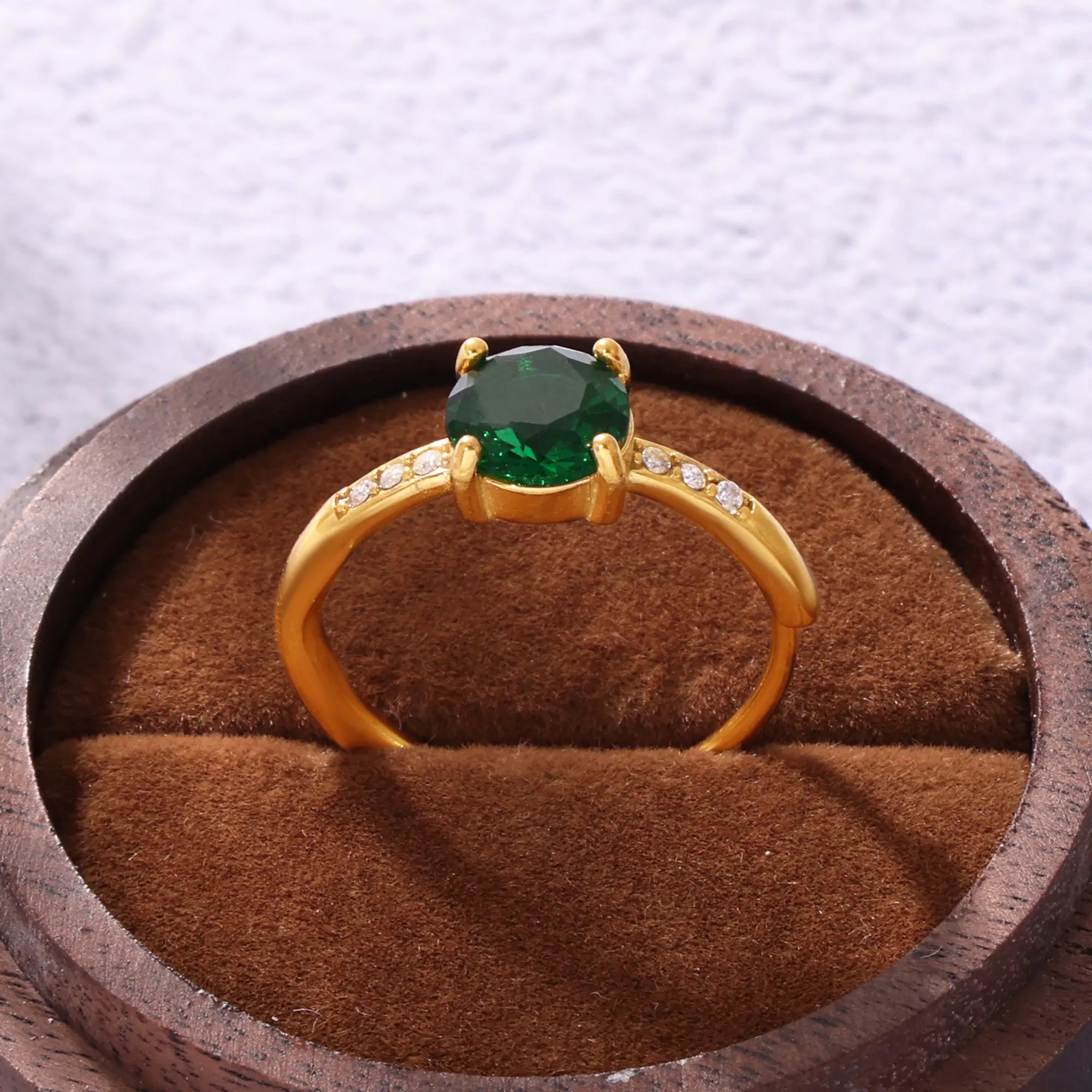 Luxury Cushion Cut Gemstone Statement Ring