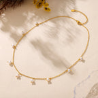 French Style Genuine Freshwater Pearl Drop Necklace