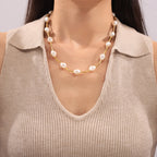 French Vintage Baroque Pearl Beaded Choker Necklace