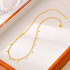 Dainty Multi Flower Charm Choker Necklace